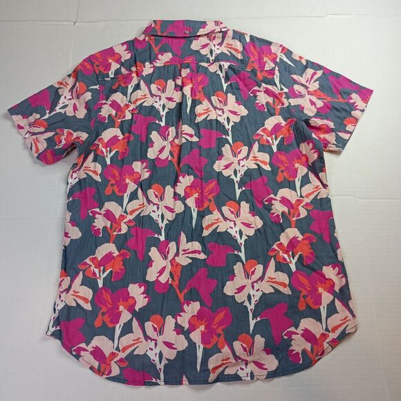 Chubbies The Friday Shirt Men's M Multi Floral Slub Poplin The Shakedown Street - Picture 7 of 7